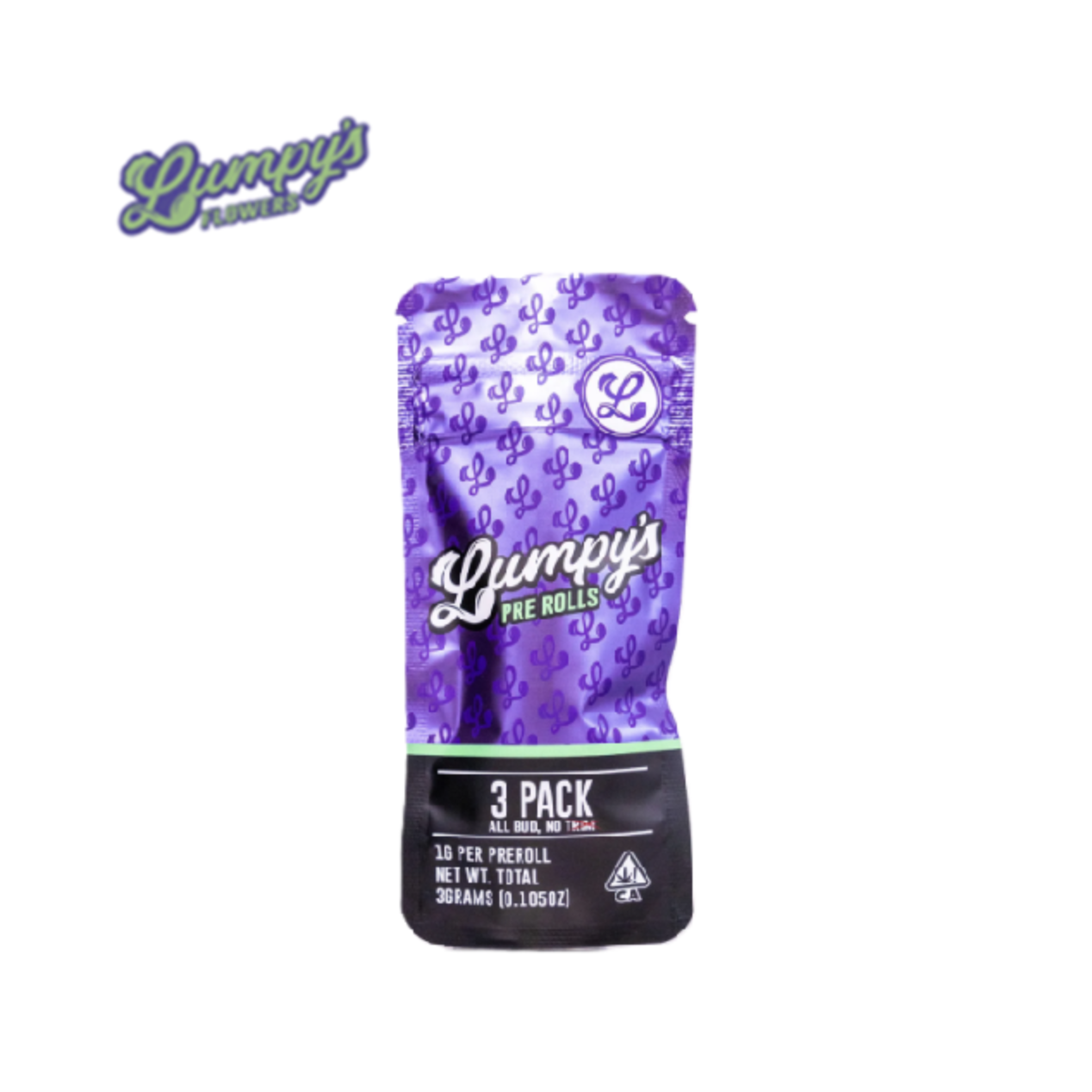 Photograph of product: THREEPEAT 3G 3 PACK PREROLLS