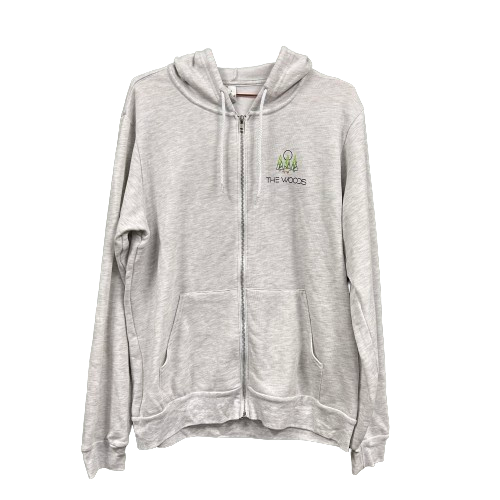 Photograph of product: Grey Zip Up W/ Logo Xl