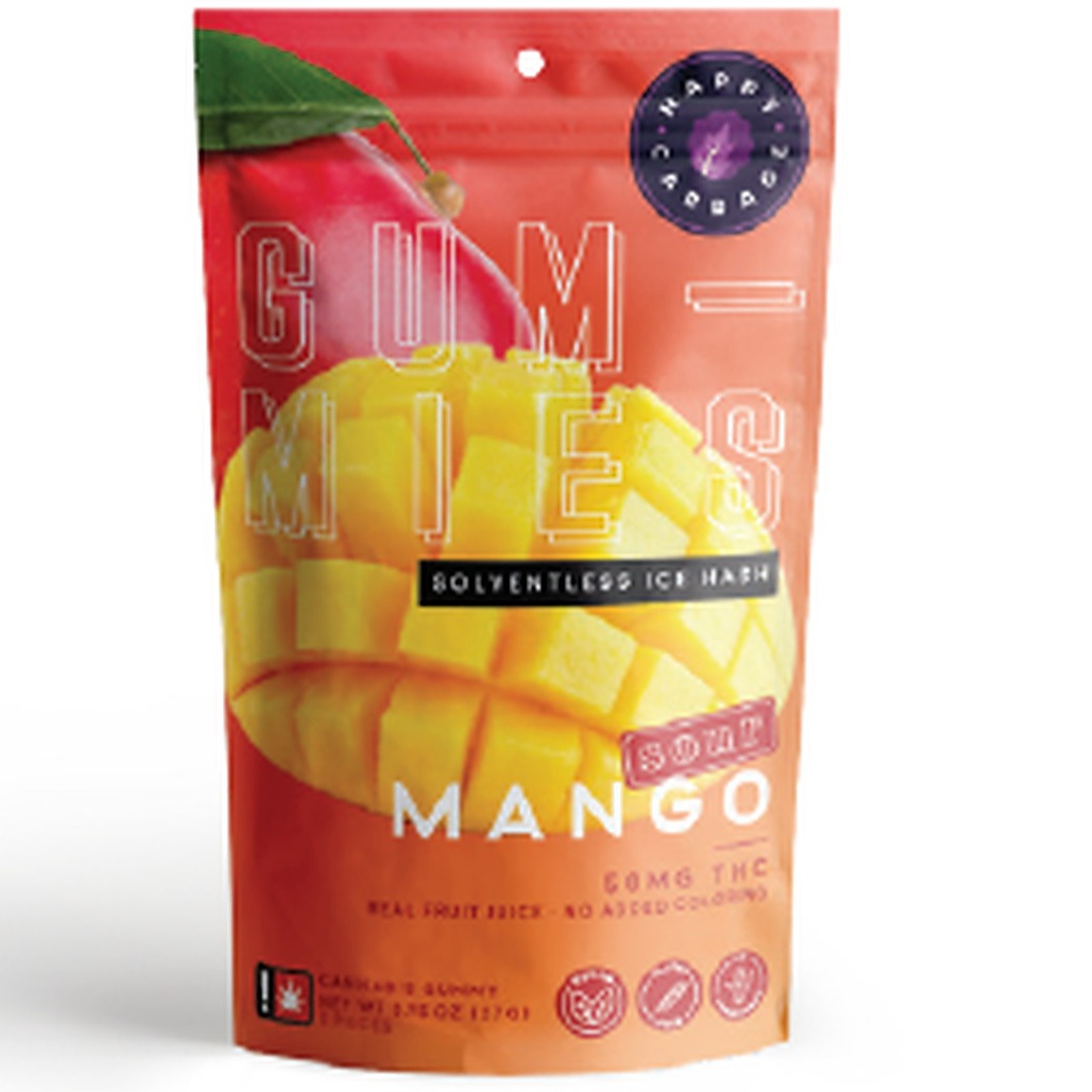Photograph of product: Happy Cabbage > Multipack Rosin Gummies 100mg > Sour Mango