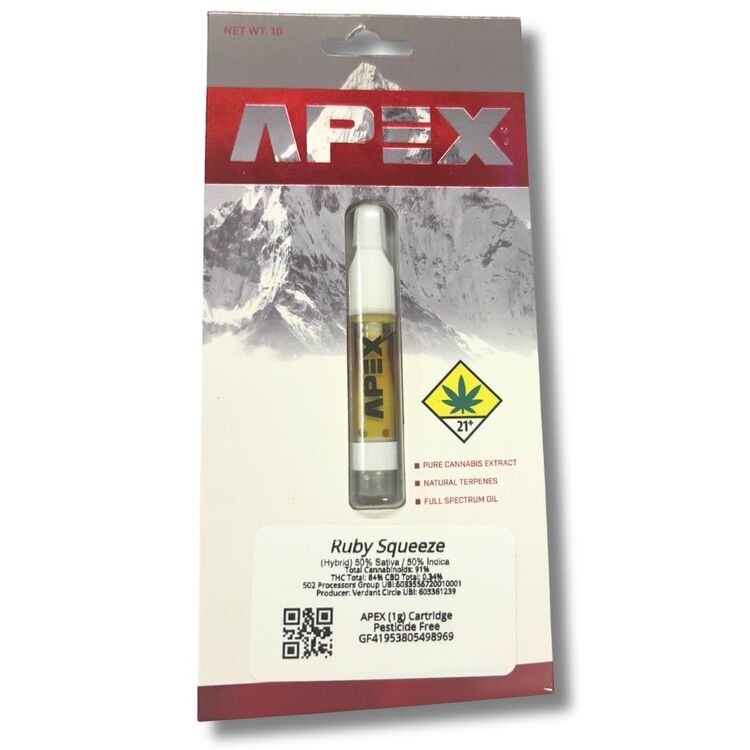 Photograph of Product: Apex Cartridge 1g - Ruby Squeeze