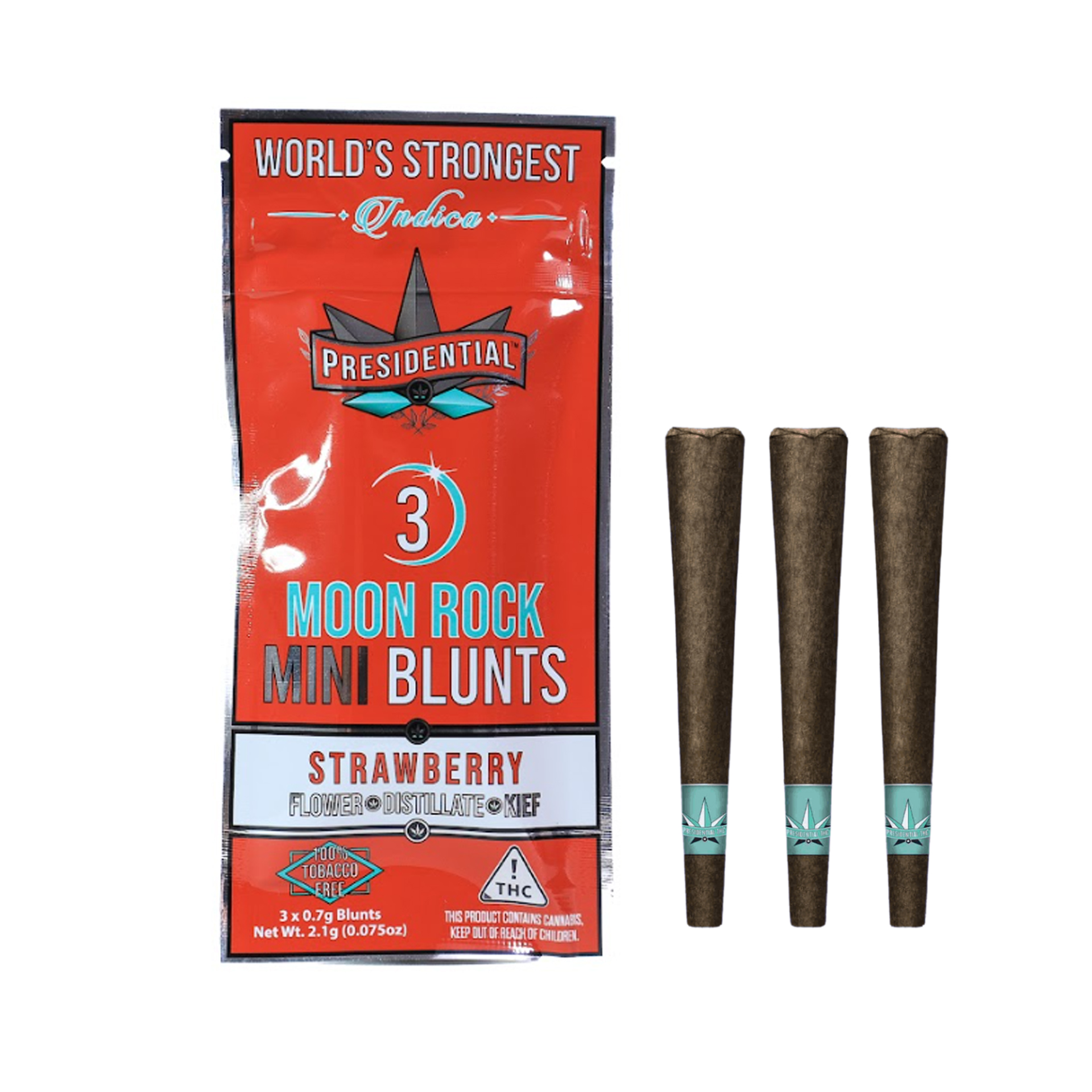 Photograph of product: 1.8g | Infused Blunt (3pk) - Strawberry