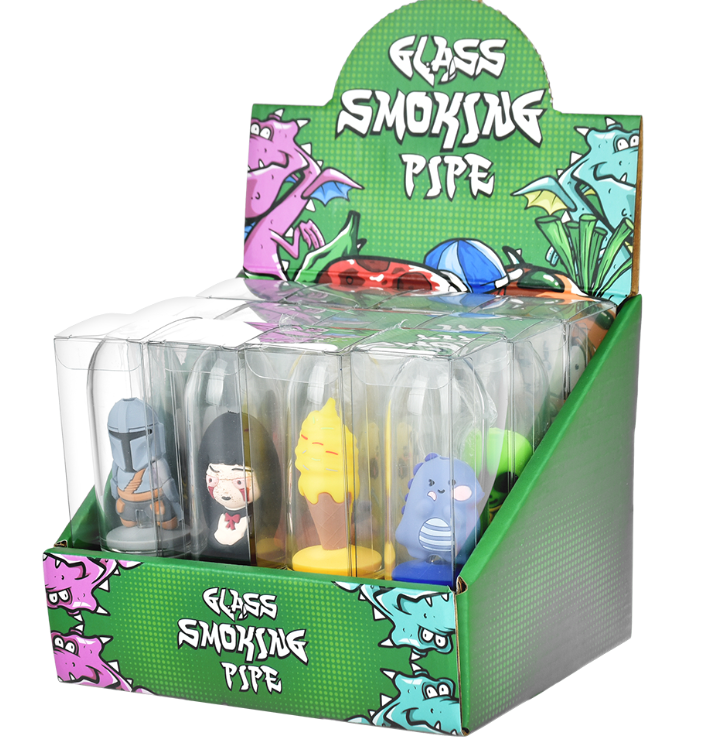 Photograph of product: Character Silicone & Glass Hand Pipe