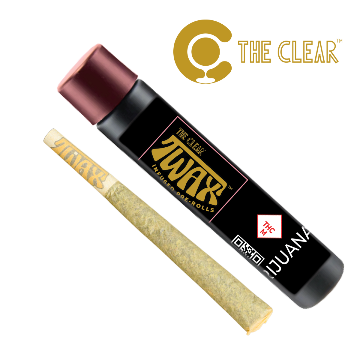 Photograph of product: TWAX 1G STRAWBERRY BANANA INFUSED PRE-ROLL