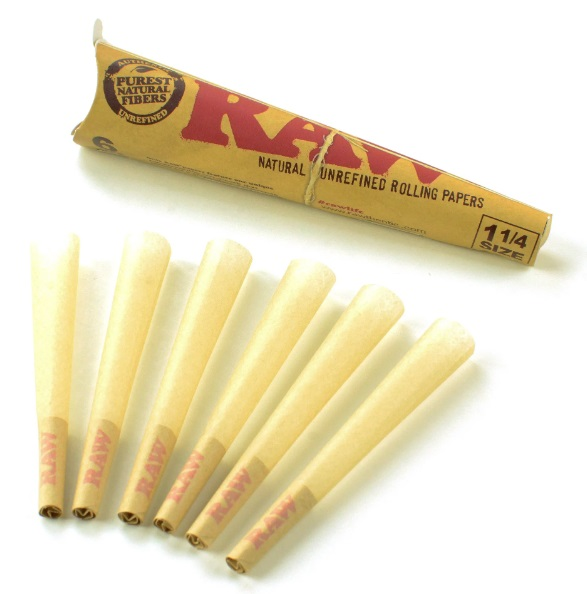 Photograph of product: RAW Organic Hemp Cones 1 1/4" - 6pk