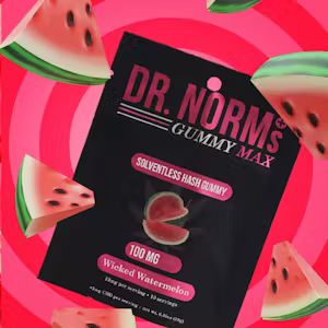 Photograph of product: MAX WICKED WATERMELON SINGLE [I] au chocolat GUMMY - 100 MG