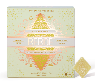Photograph of product: Beboe | Edible | Gummy (Thick) | Sparkling Pear | 1:1 TH-oui:CBG | 200mg