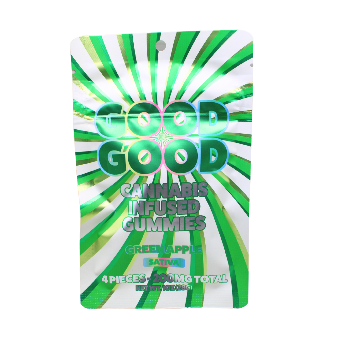 Photograph of product: Good Good - 200mg Gummies 4pk - Green Apple