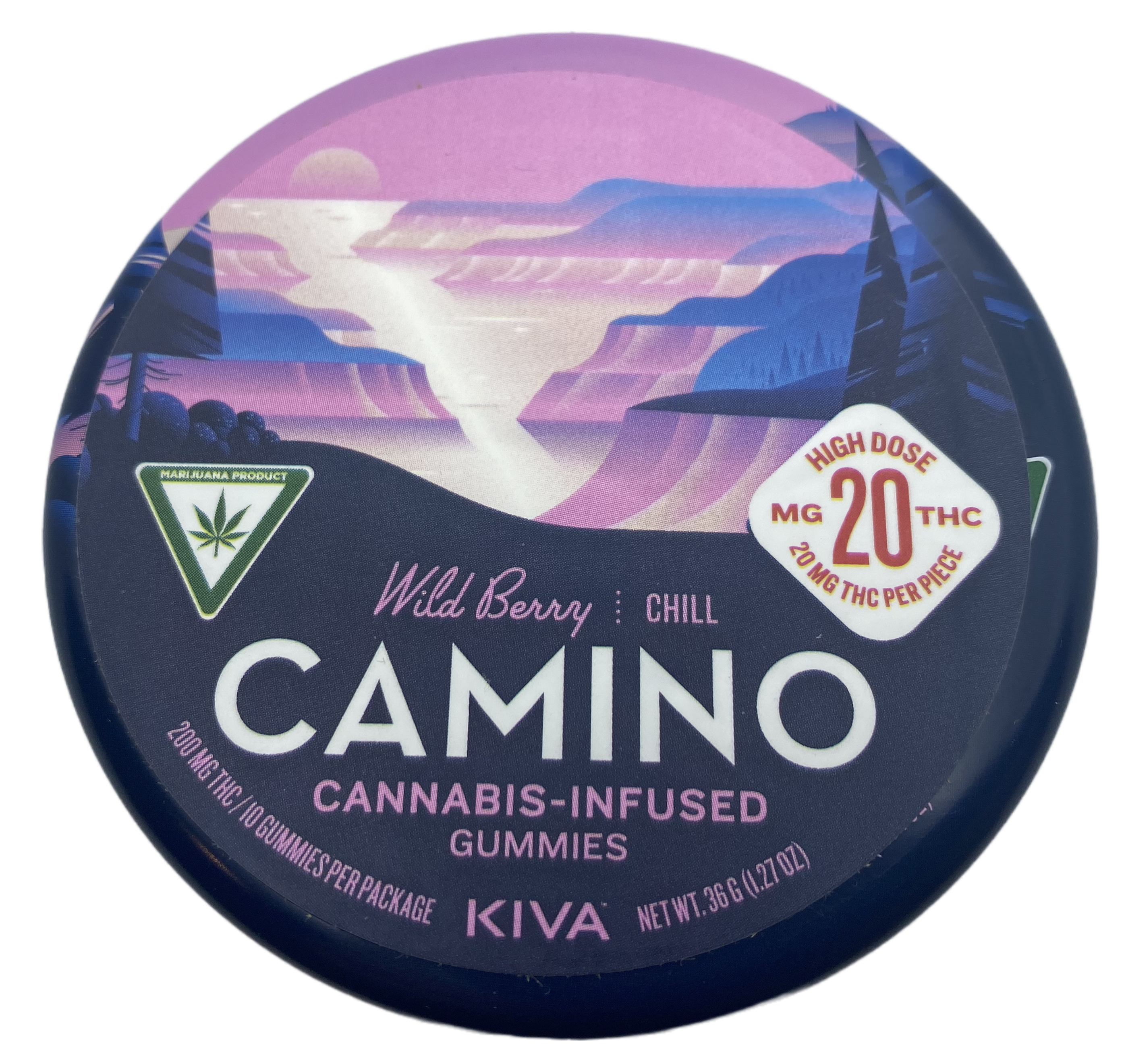 Photograph of product: Camino | Wild Berry Chill | Gummy Edible | 200mg THC