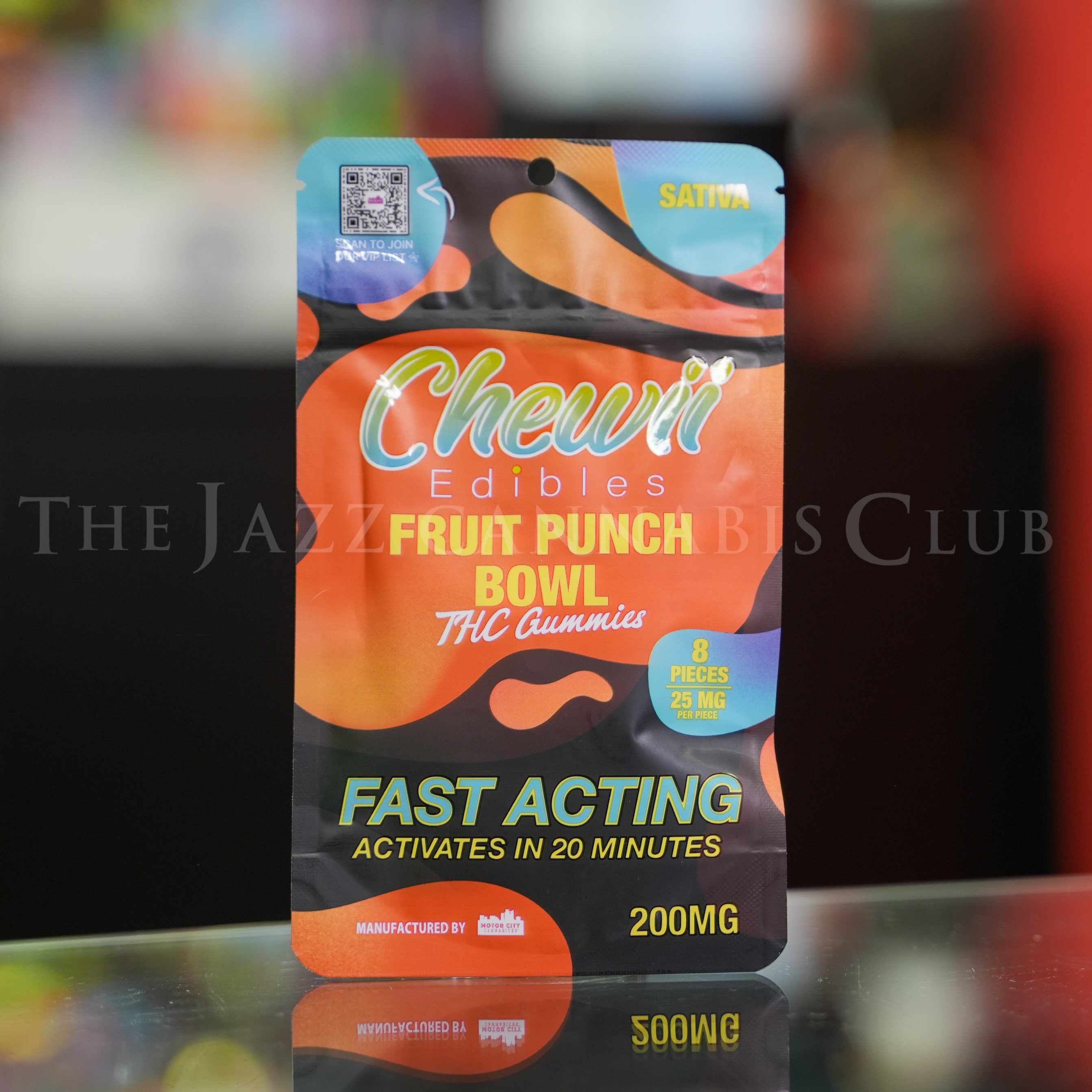 Photograph of product: Chewii - Fruit Punch 200mg Fast Acting gummies