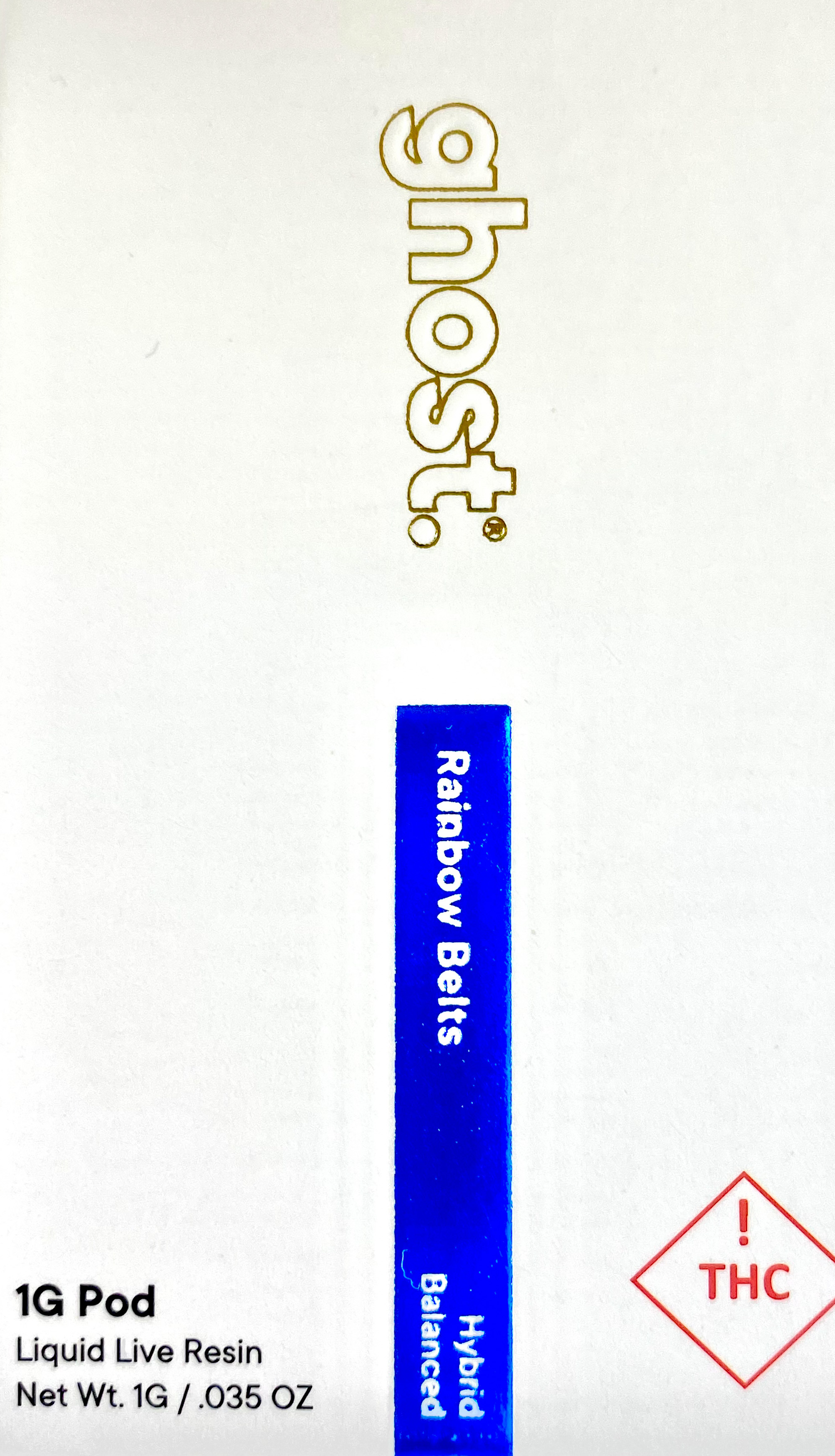 Photograph of product: Rainbow Belts - Live Resin - POD