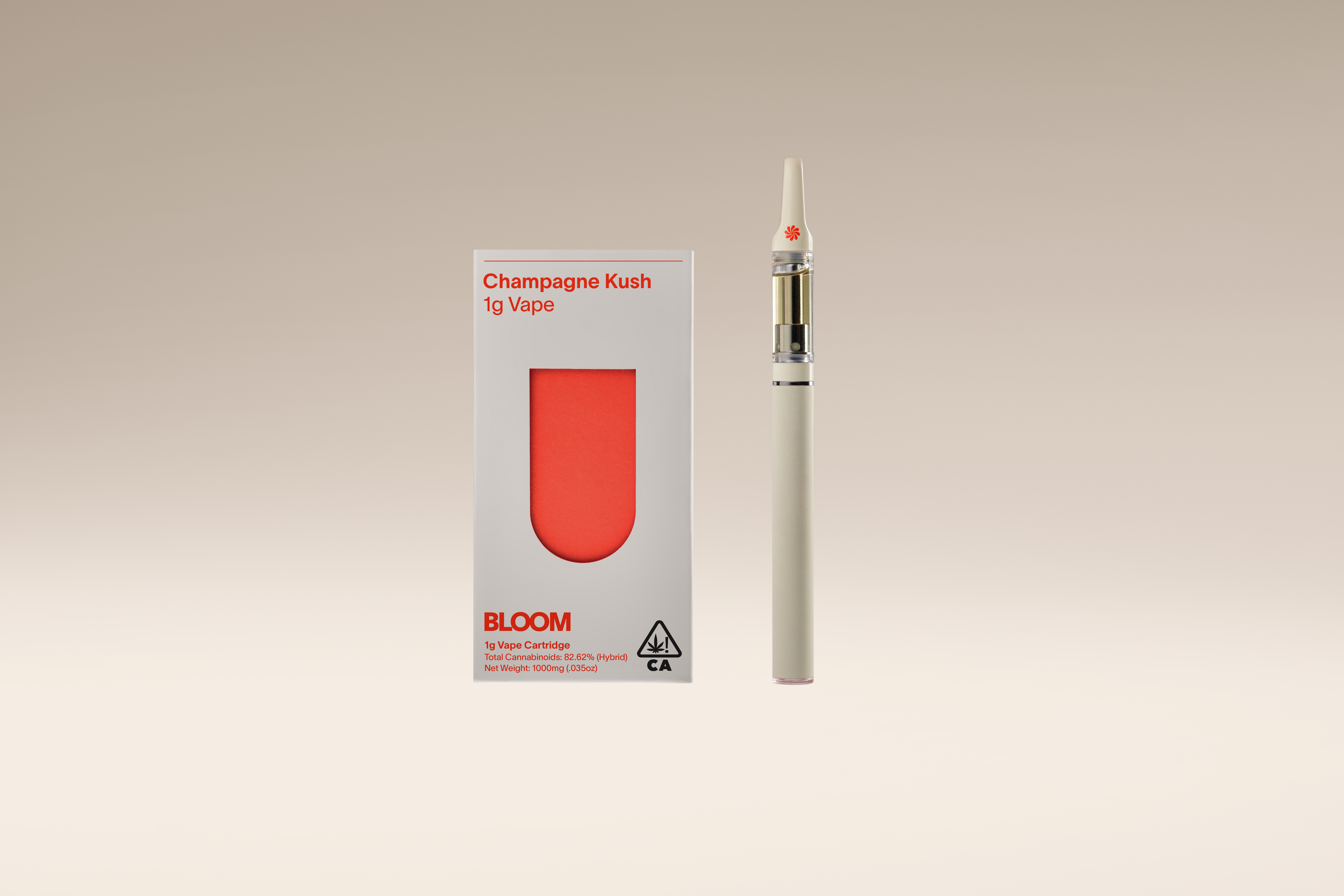 Photograph of product: BLOOM CLASSIC - CHAMPAGNE KUSH 1G VAPE CARTRIDGE