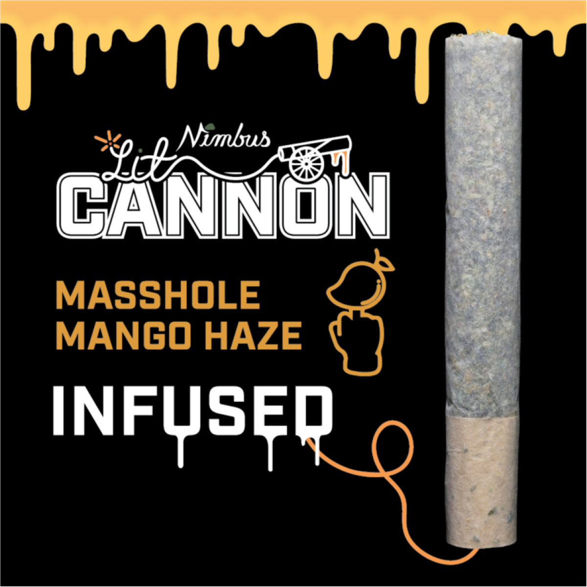 Photograph of product: Masshole Mango Haze Lit Cannon