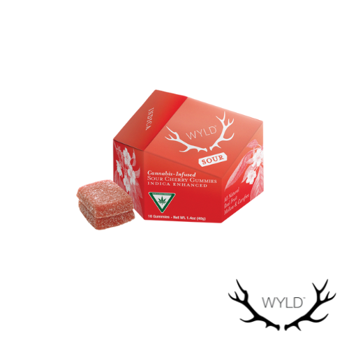 Photograph of product: Sour Cherry Oui'd Enhanced Gummies | 100g