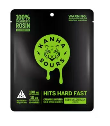 Photograph of product: Sour Melon Rush x D Sailor | Live Rosin | Gummies | Kanha