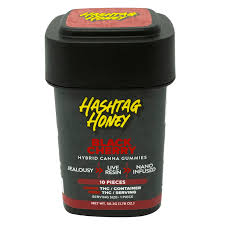 Photograph of product: au chocolattag Honey Live Resin/Nano Infused Black Cherry Gummies 10mg/Serving:100mg/Container