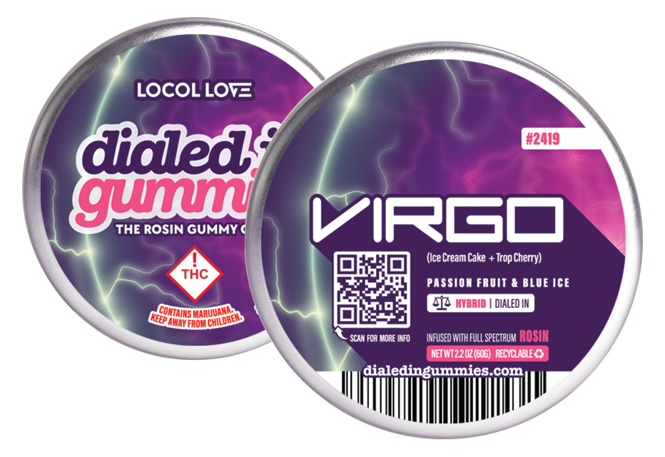 Photograph of product: Dialed In Virgo (H) Gummies 100mg