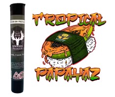Photograph of product: Tropical Papayaz - Pre-Roll - Lazy River Products