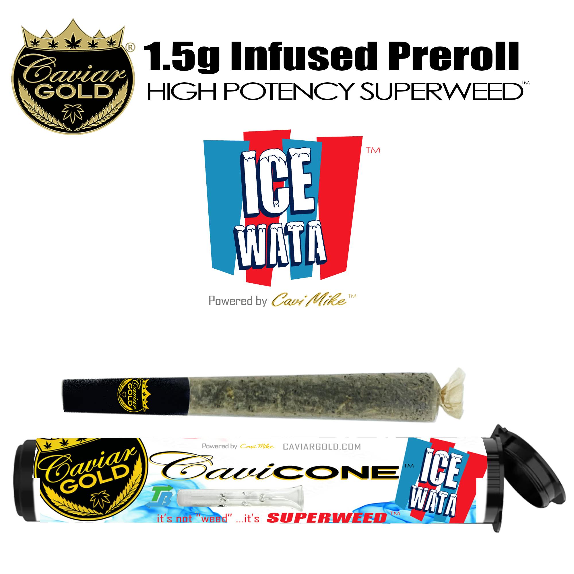 Photograph of product: Caviar Cone - Ice Wata 1.5g