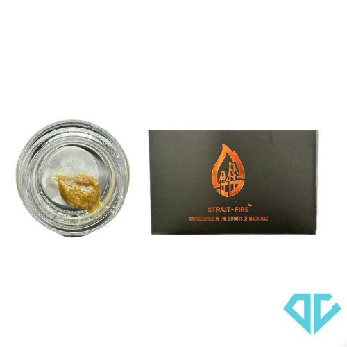 Photograph of product: Strait Fire Trainwreck x Gelato Live Rosin 1g