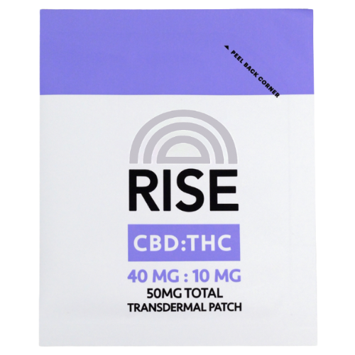 Photograph of product: Rise Transdermal Patch 10mg TH-oui : 40mg CBD