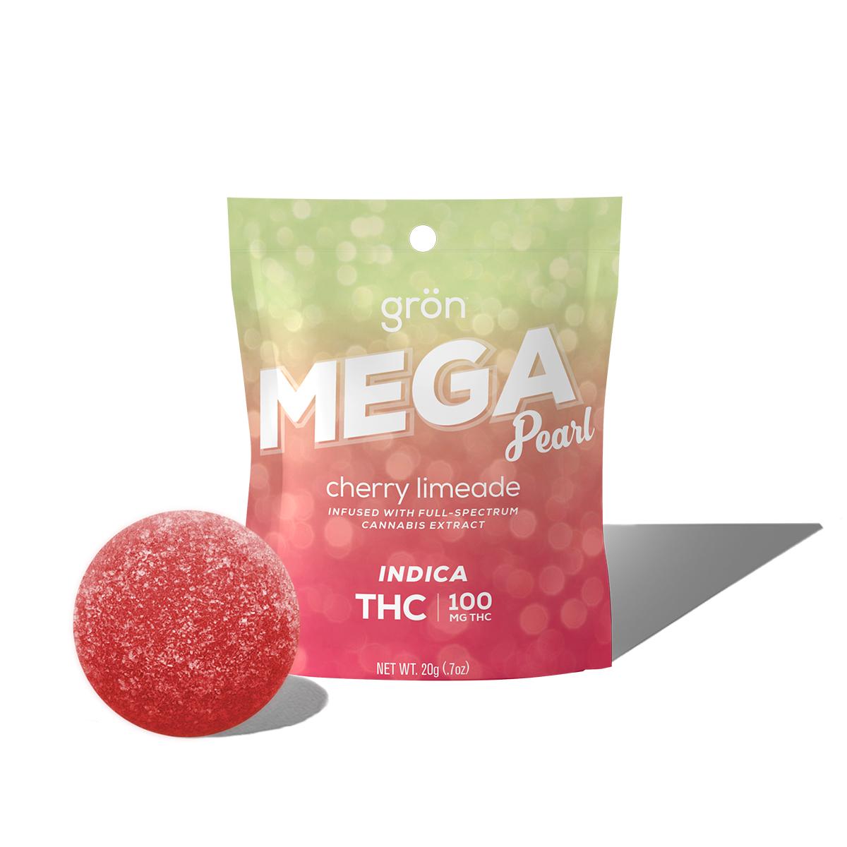 Photograph of product: Gron Mega Pearl Cherry Limeade 100mg
