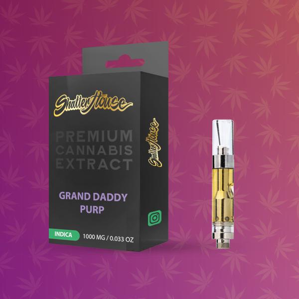 Photograph of product: Shatter House - 1g Cart - Grand Daddy Purp