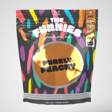 Photograph of product: The Funnies | Purely Peachy Super Funny 1Pk 50mg - Hybrid (Macro Dose)