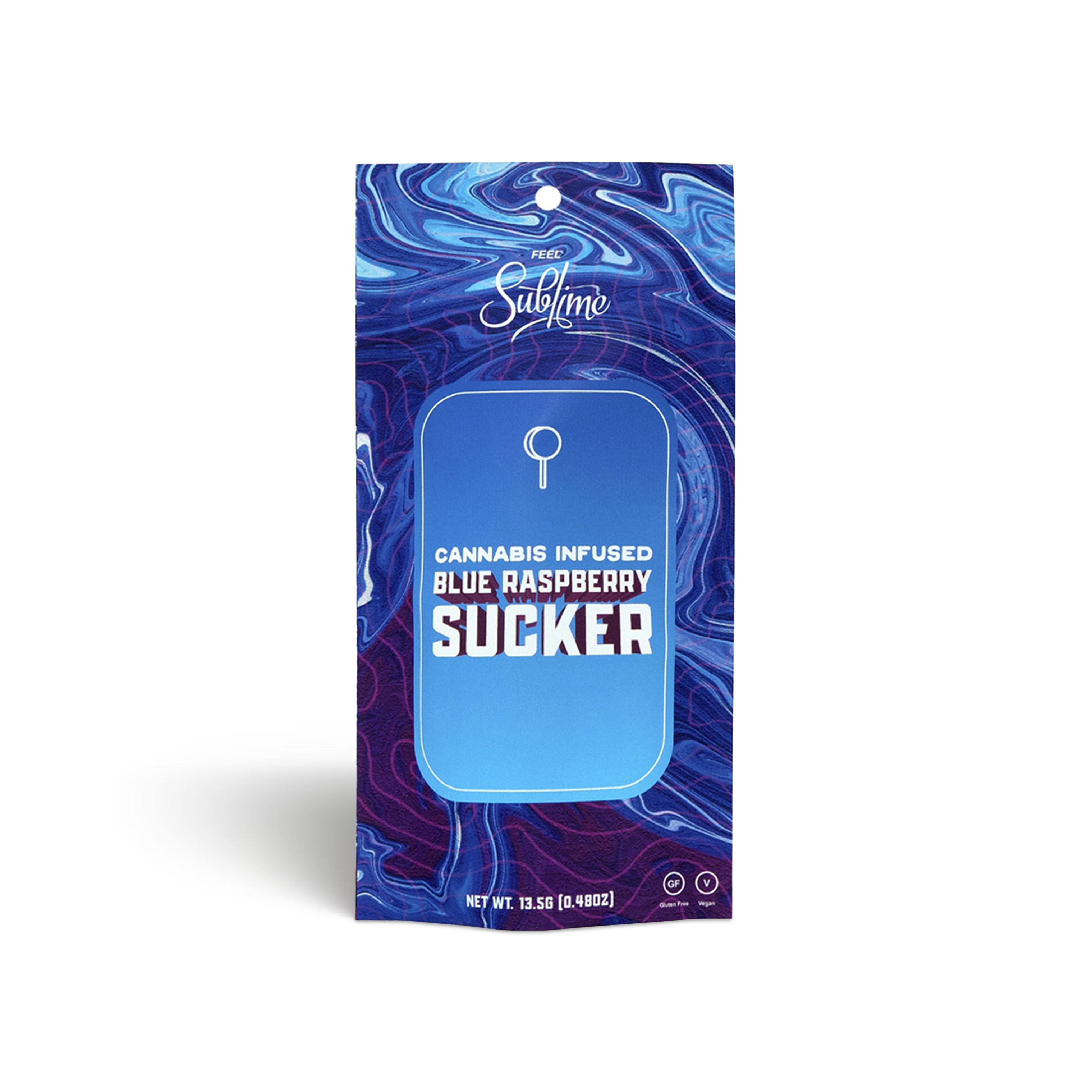 Photograph of product: Blue Raspberry Sucker - 50mg (Medical)