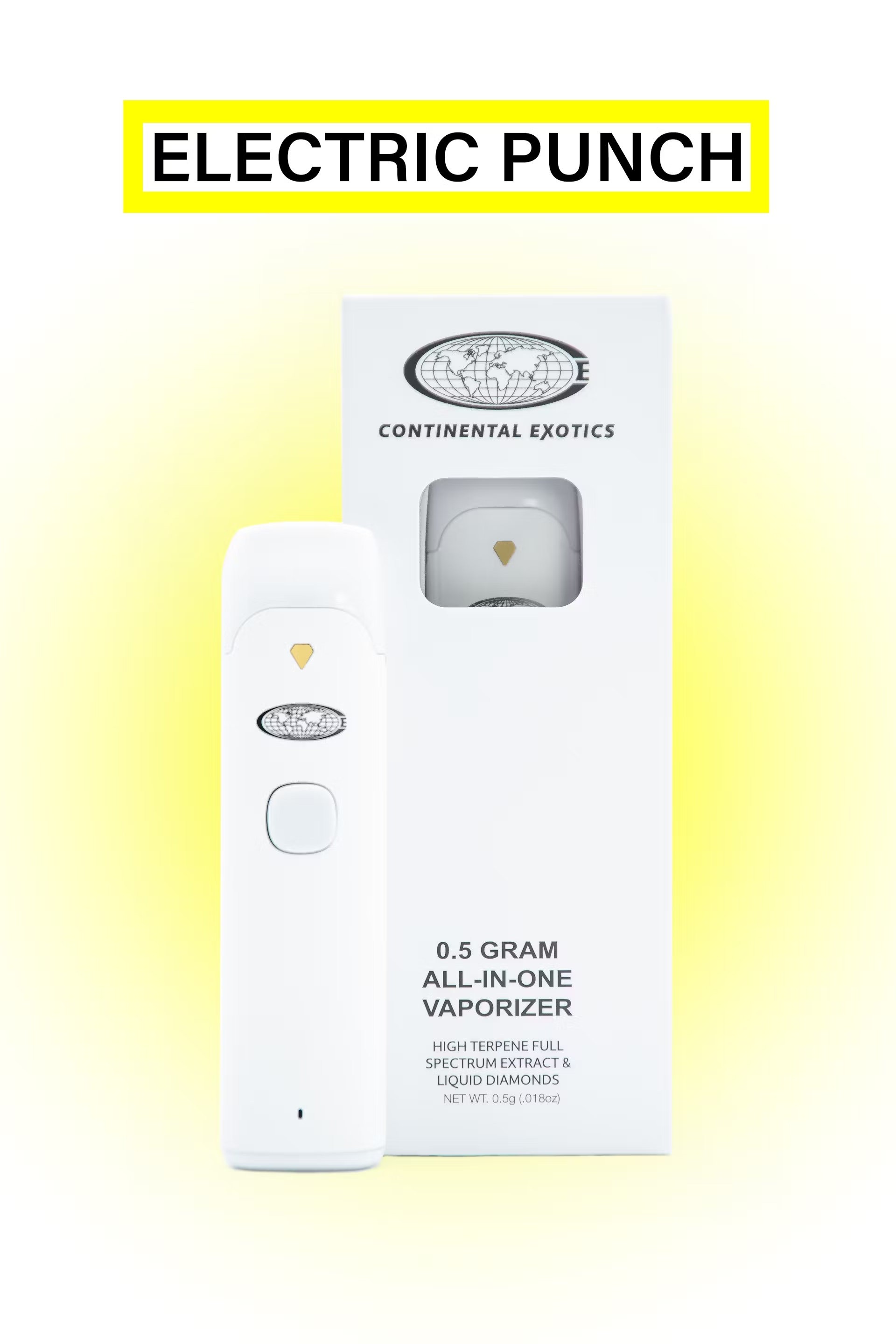 Photograph of product: Continental Exotics | Electric Punch | AIO Disposable Vape | .5g