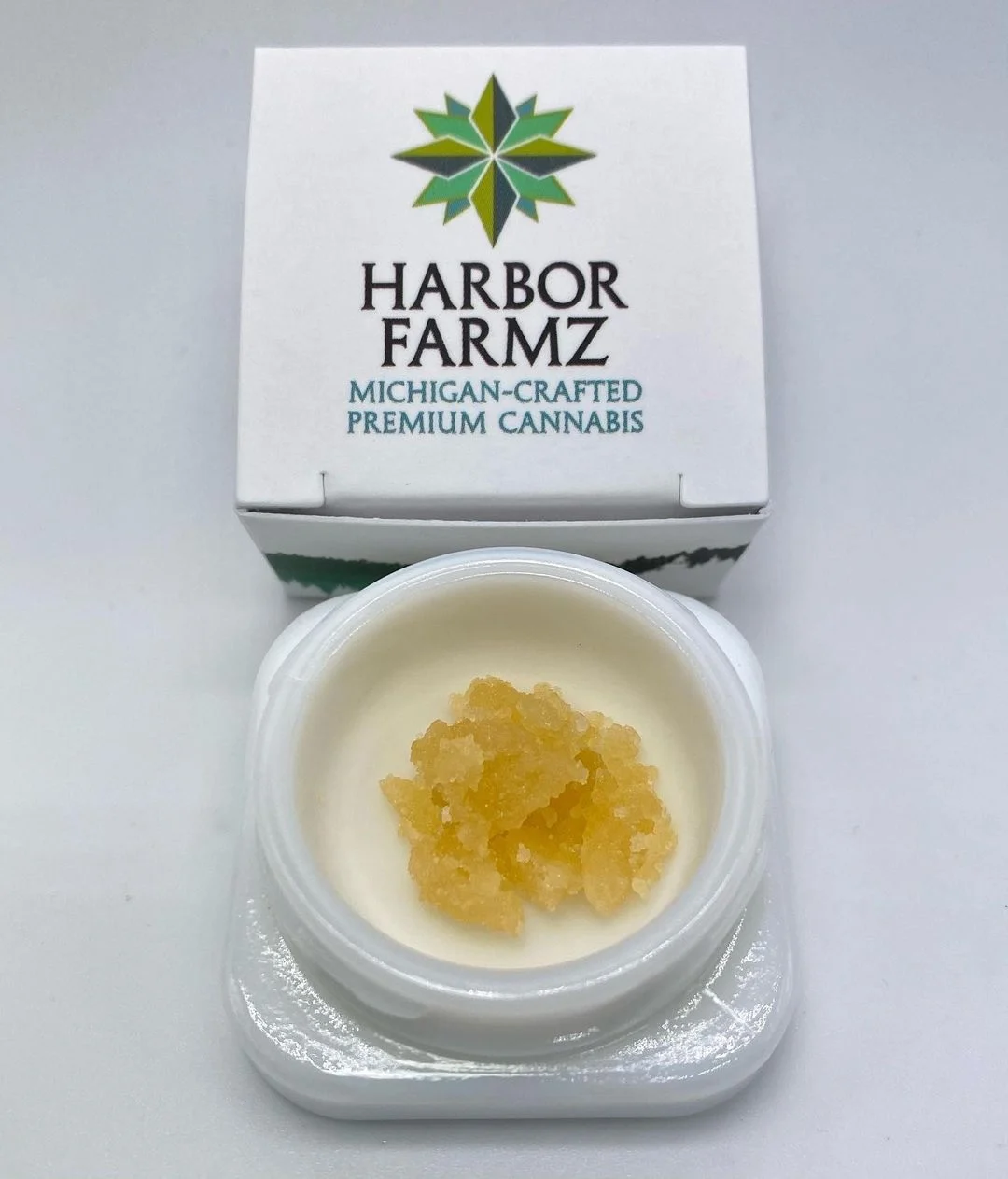 Photograph of product: Harbor Farmz Garlic Fritter Cured Sugar Baller Jar