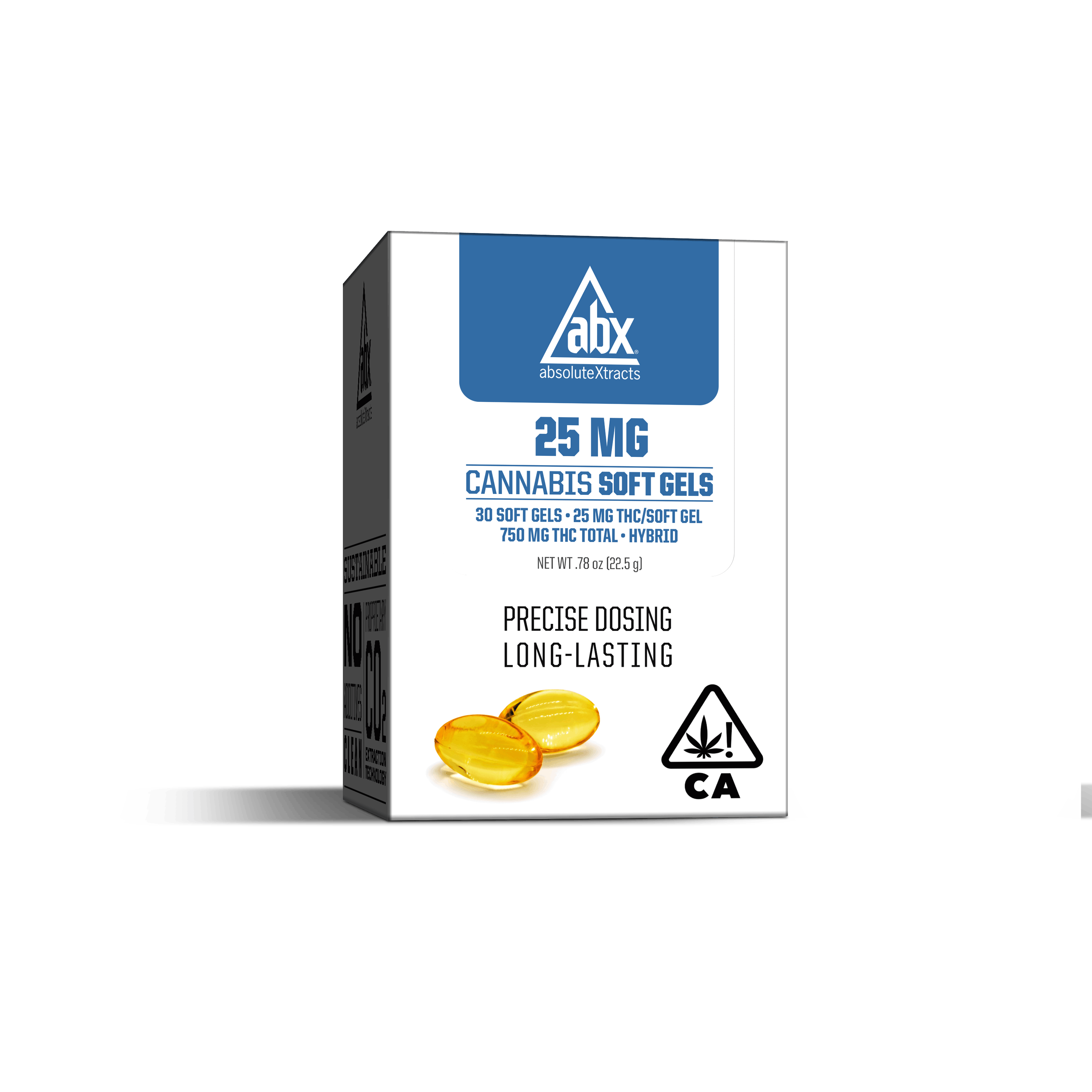 Photograph of product: ABX CAPSULES 25MG SOFT GELS 30-PACK