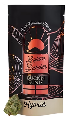 Photograph of product: Golden Garden | Buckin Runtz | Hybrid - 3.5g