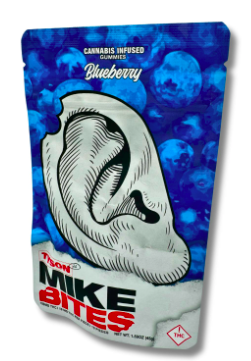 Photograph of product: Tyson 2.0 | Mike Bites | Blueberry Gummies | 100MG (S)