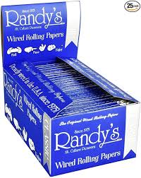 Photograph of product: High MNT. Imports | Accessories | Randy's Silver Wired Rolling Papers 1 1/4 Size