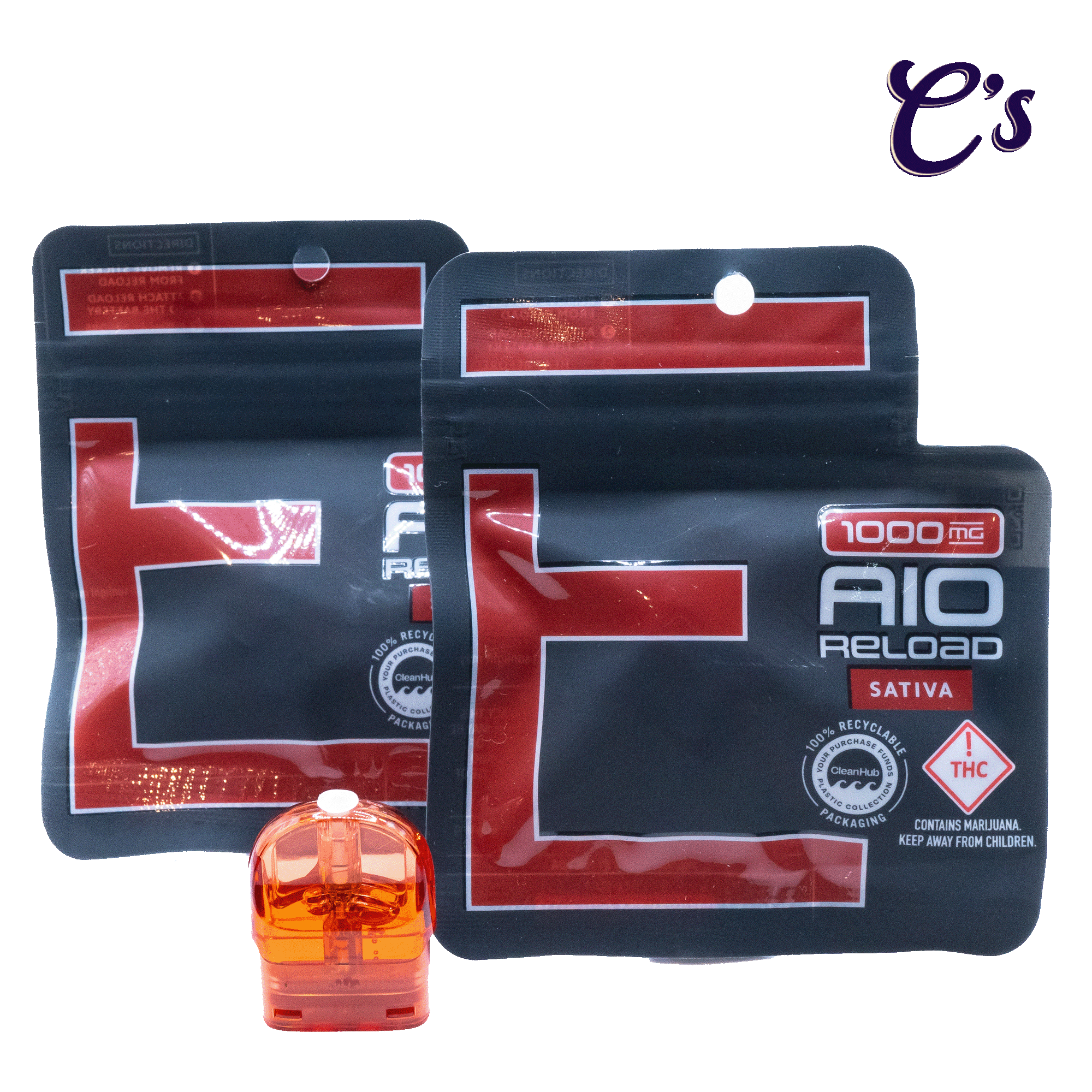 Photograph of product: Eureka | Classic AIO Reload (S) Mango Haze 1g