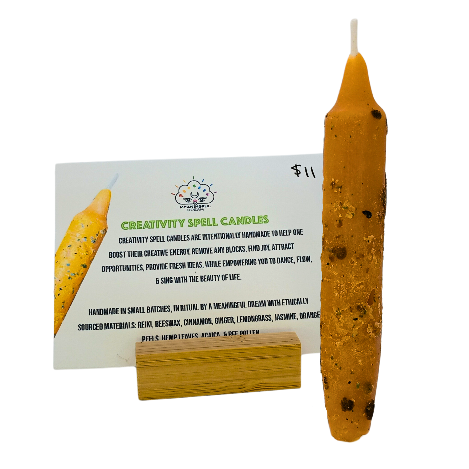 Photograph of product: A MEANINGFUL DREAM CREATIVITY SPELL CANDLE