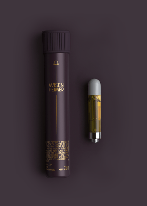 Photograph of product: Wisenheimer Live Rosin Cart 500mg I Strawberry Sequoia