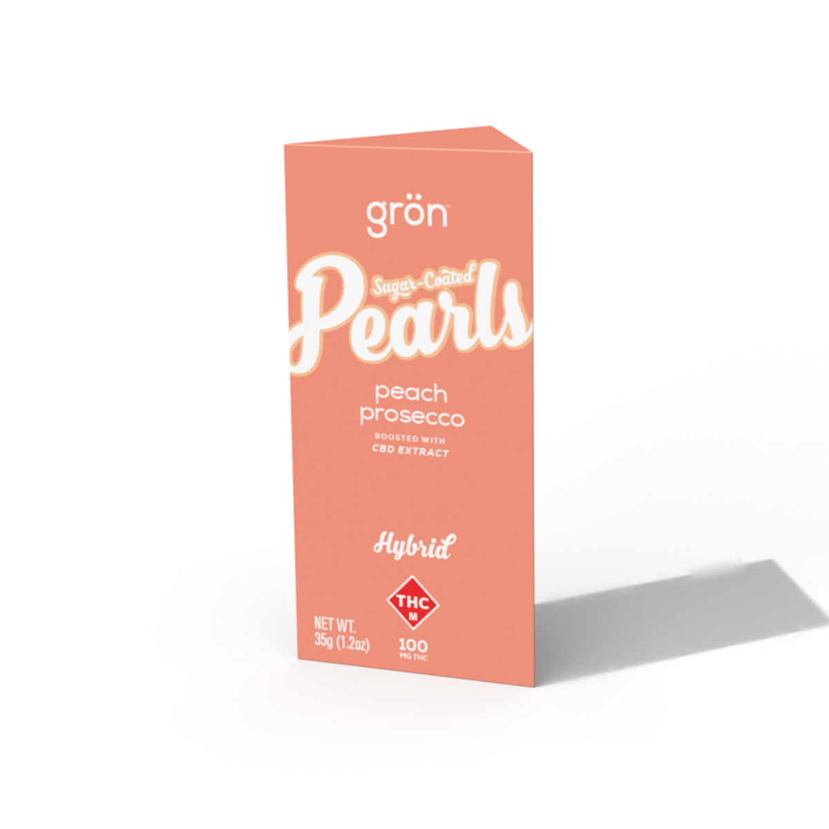 Photograph of Product: Peach Prosecco | 1:1 CBD:THC | Pearls 100mg