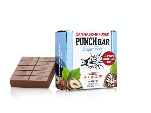 Photograph of product: Hazelnut Milk Chocolate Sugar Free PunchBar