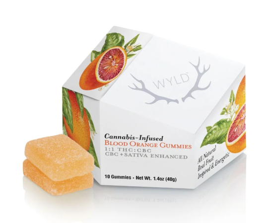 Photograph of product: (08186) 1:1 100mg Blood Orange Gummies