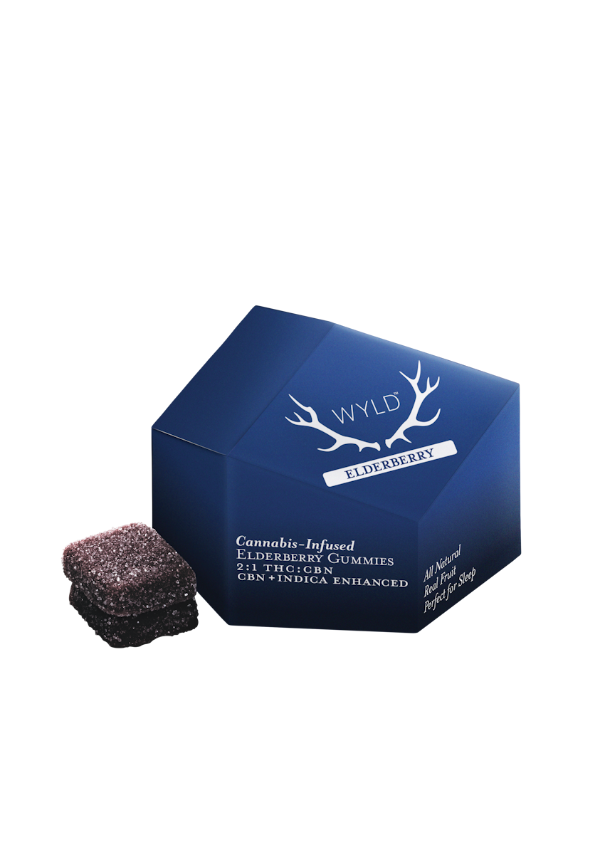 Photograph of product: Wyld | Elderberry | 10 pack 100mg | 2:1 TH-oui:CBN