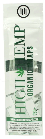 Photograph of product: High Hemp | Organic Blunt Wraps | 2pk | 100mm