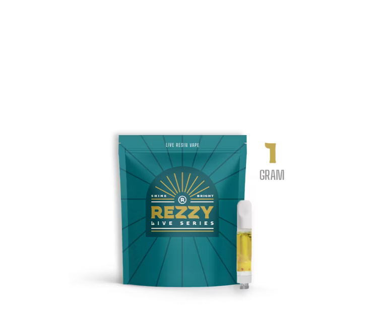 Photograph of product: Rezzy Bowser's Kush 1g Live Resin Cartridge