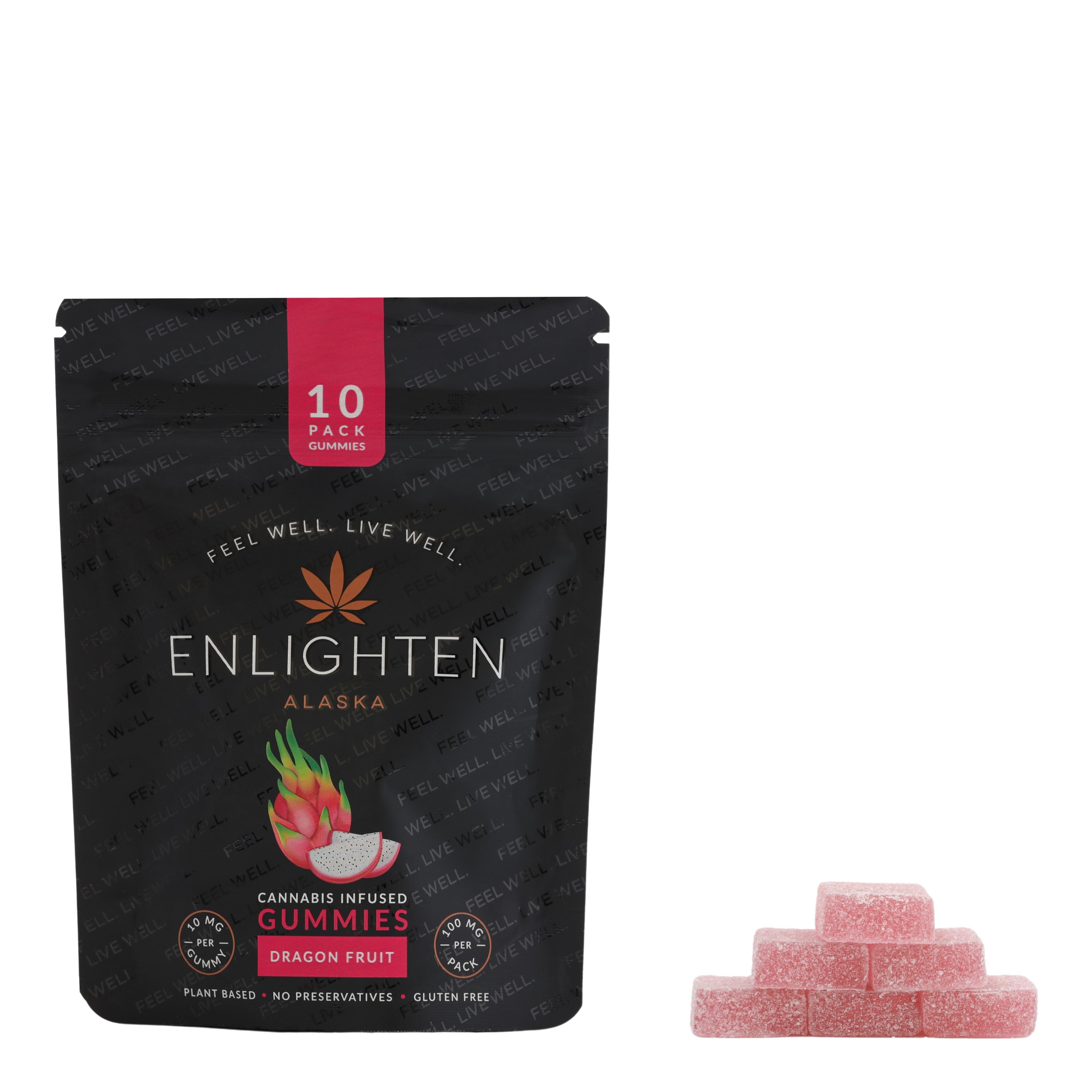 Photograph of product: Dragon Fruit Gummies | 100mg | 10 pk