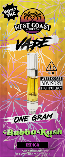 Photograph of product: Bubba Kush - WCT - Vape - 1g - 