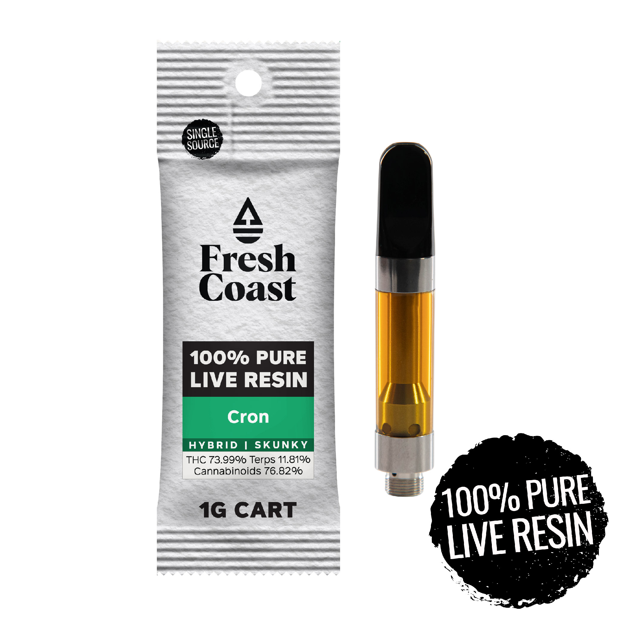 Photograph of Product: Fresh Coast - Cron Live Resin Cartridge 1g