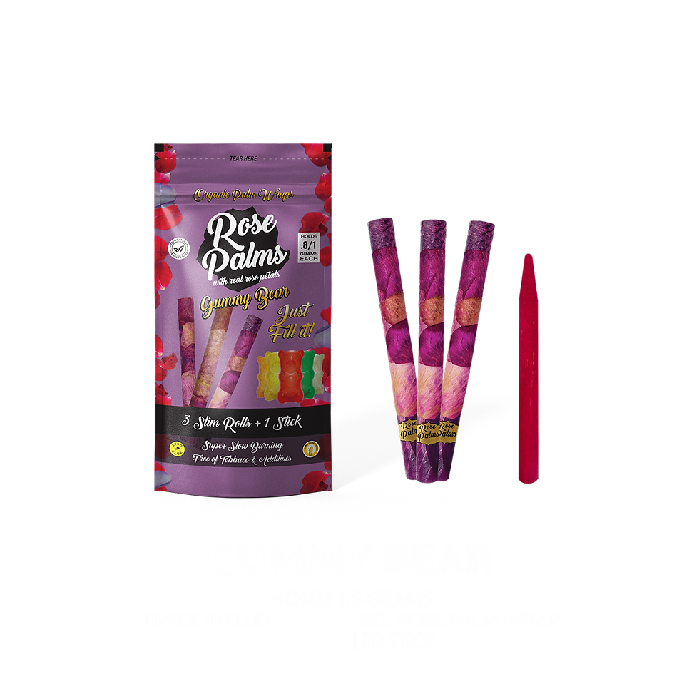 Photograph of product: Rose Palms | Mini Rose Pedal 5pk | Gummy Bear
