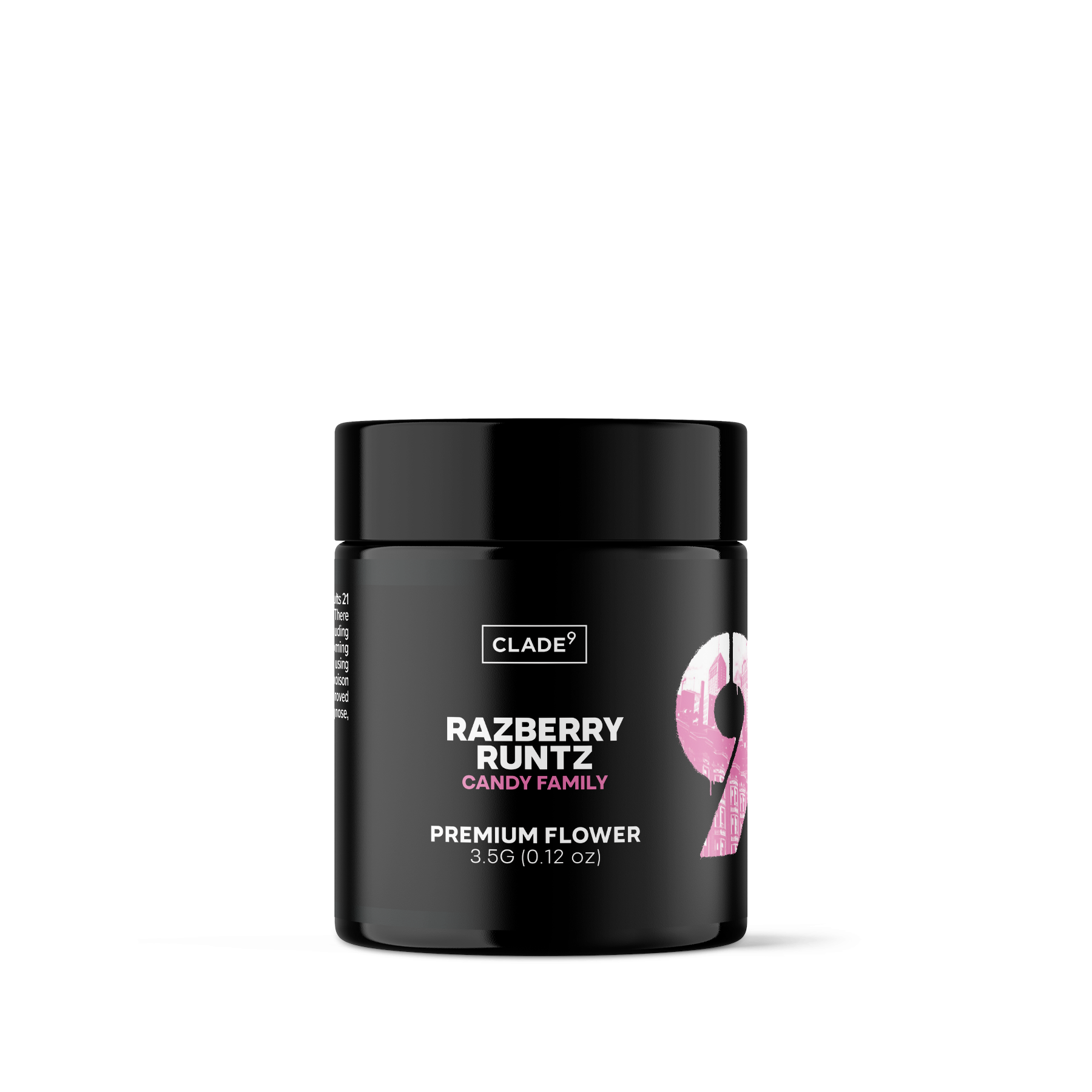Photograph of product: Clade9 - Razberry Runtz - Flower - 3.5g