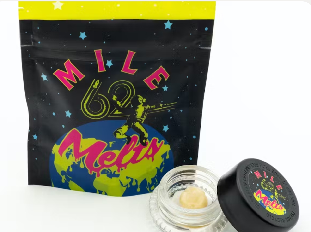 Photograph of product: Sour Lemons 1g Live Rosin Mile 62 Melts