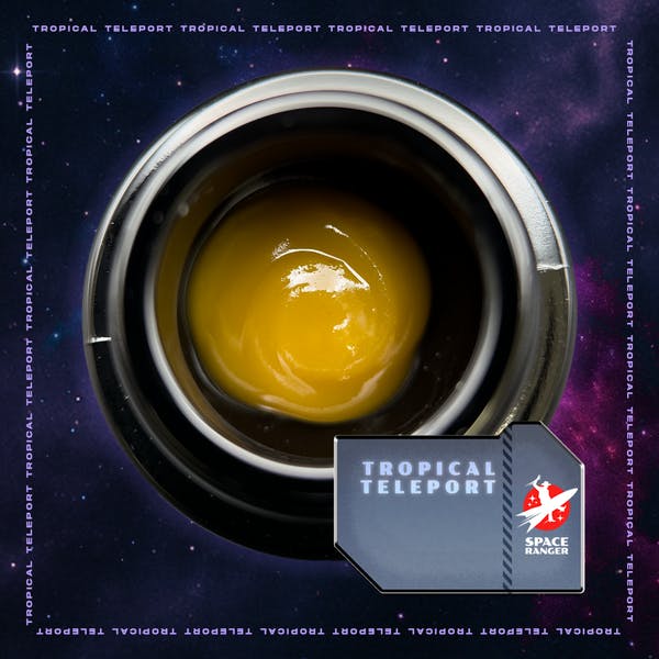 Photograph of product: Space Ranger | Tropical Teleport x Permanent Chimera | Hybrid | Budder | 1g